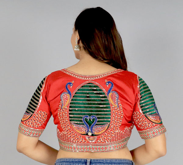 Peacock PureTimo Silk Beauty Blouse