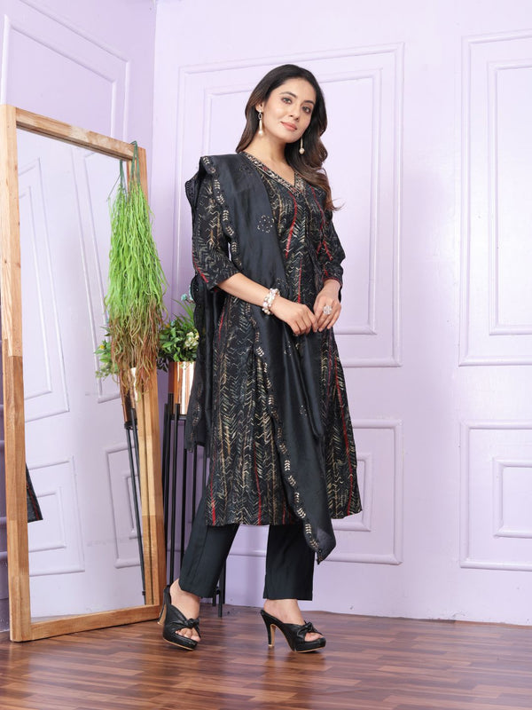 Modal Silk Kurti Set With Dupatta