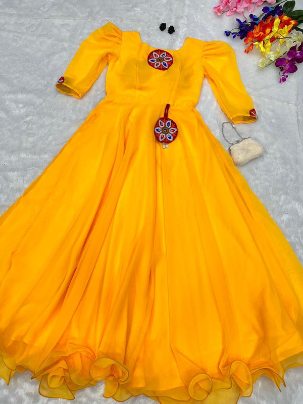 Pure Georgette fabric Anarkali Gown